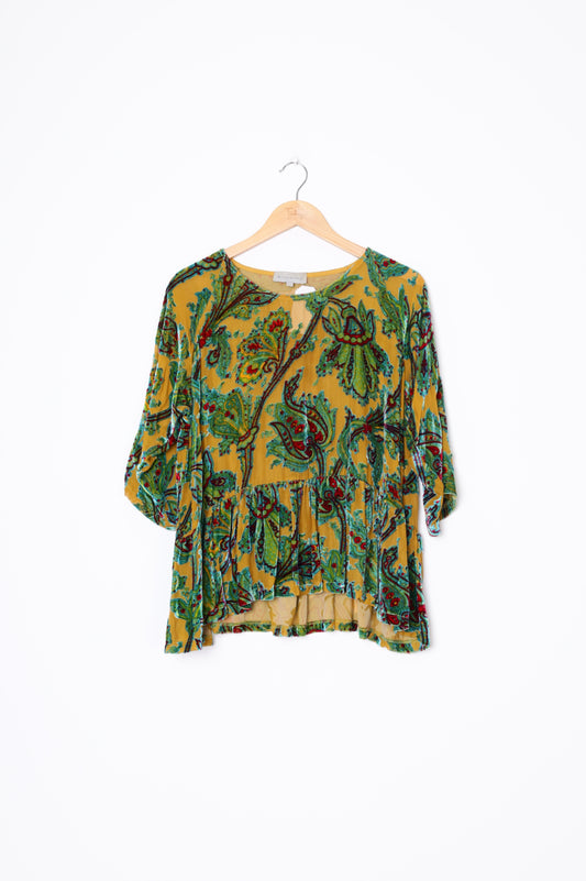 Briarwood Womens Yellow Top Size L