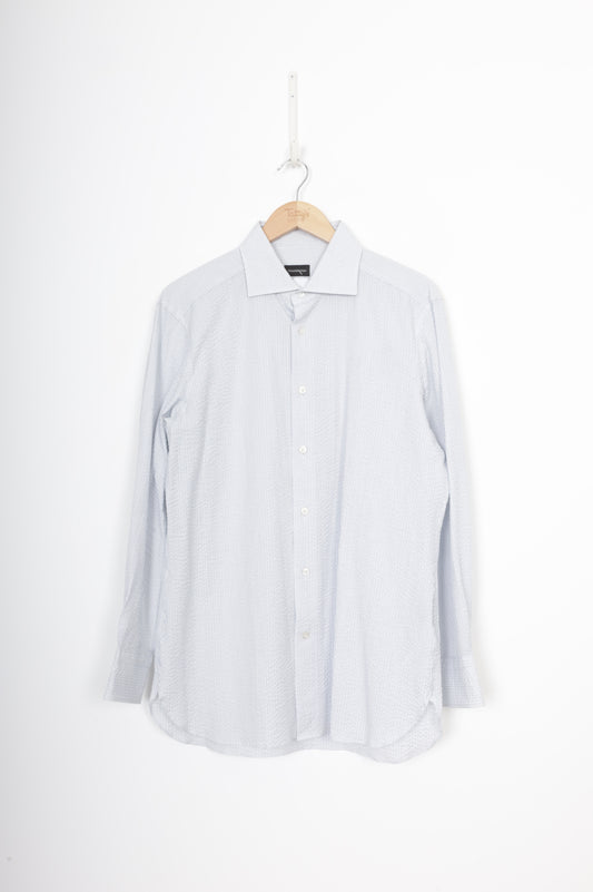 Ermenegildo Zegna Mens White Shirt Size M