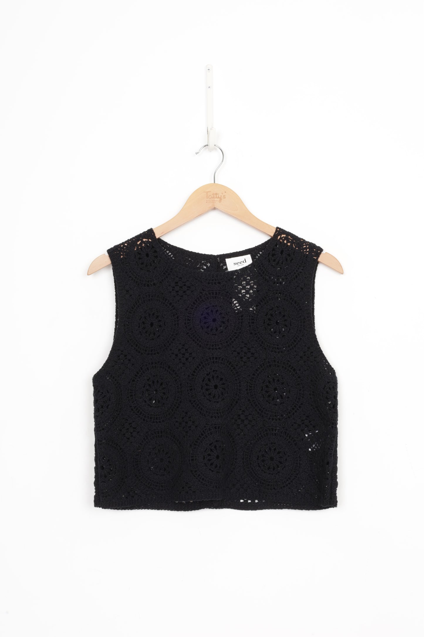 Seed Womens Black Top Size XS