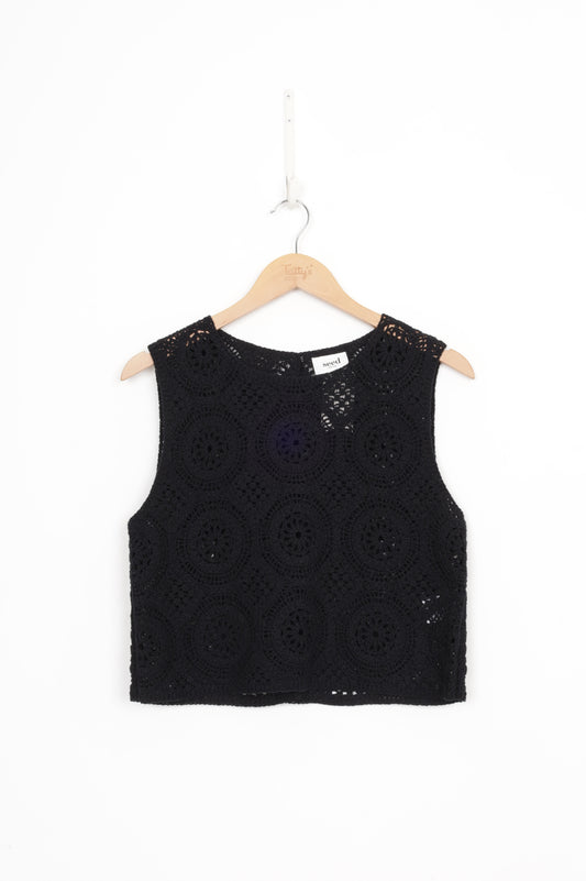 Seed Womens Black Top Size XS