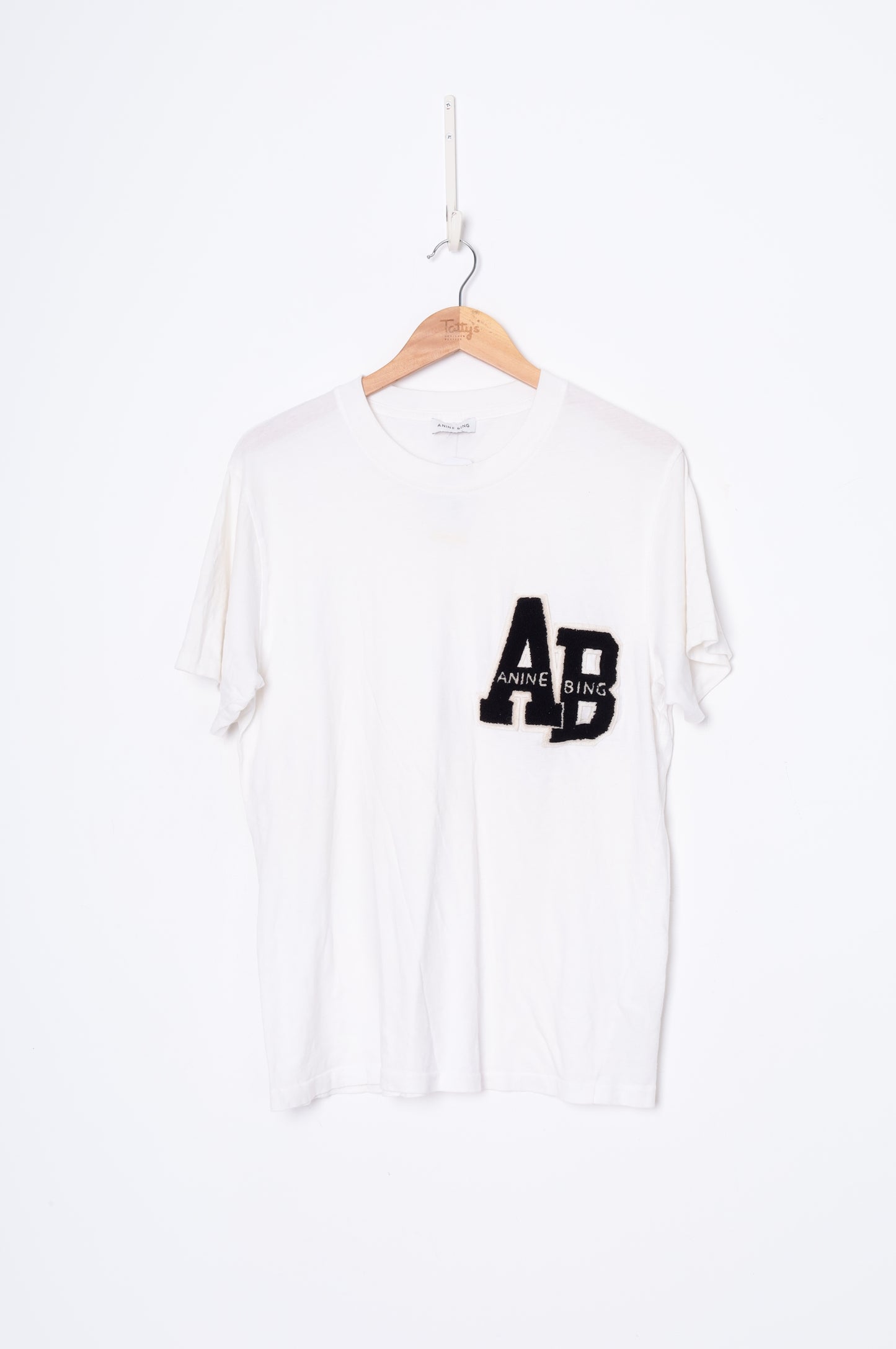 Annie Bing Womens White T-shirt Size M