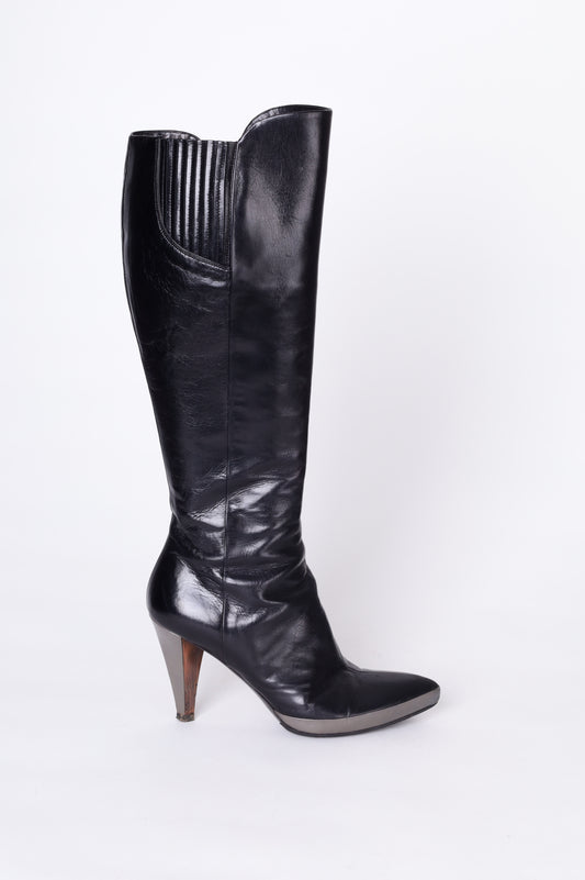 Miu Miu Womens Black Boots  Size EU 38