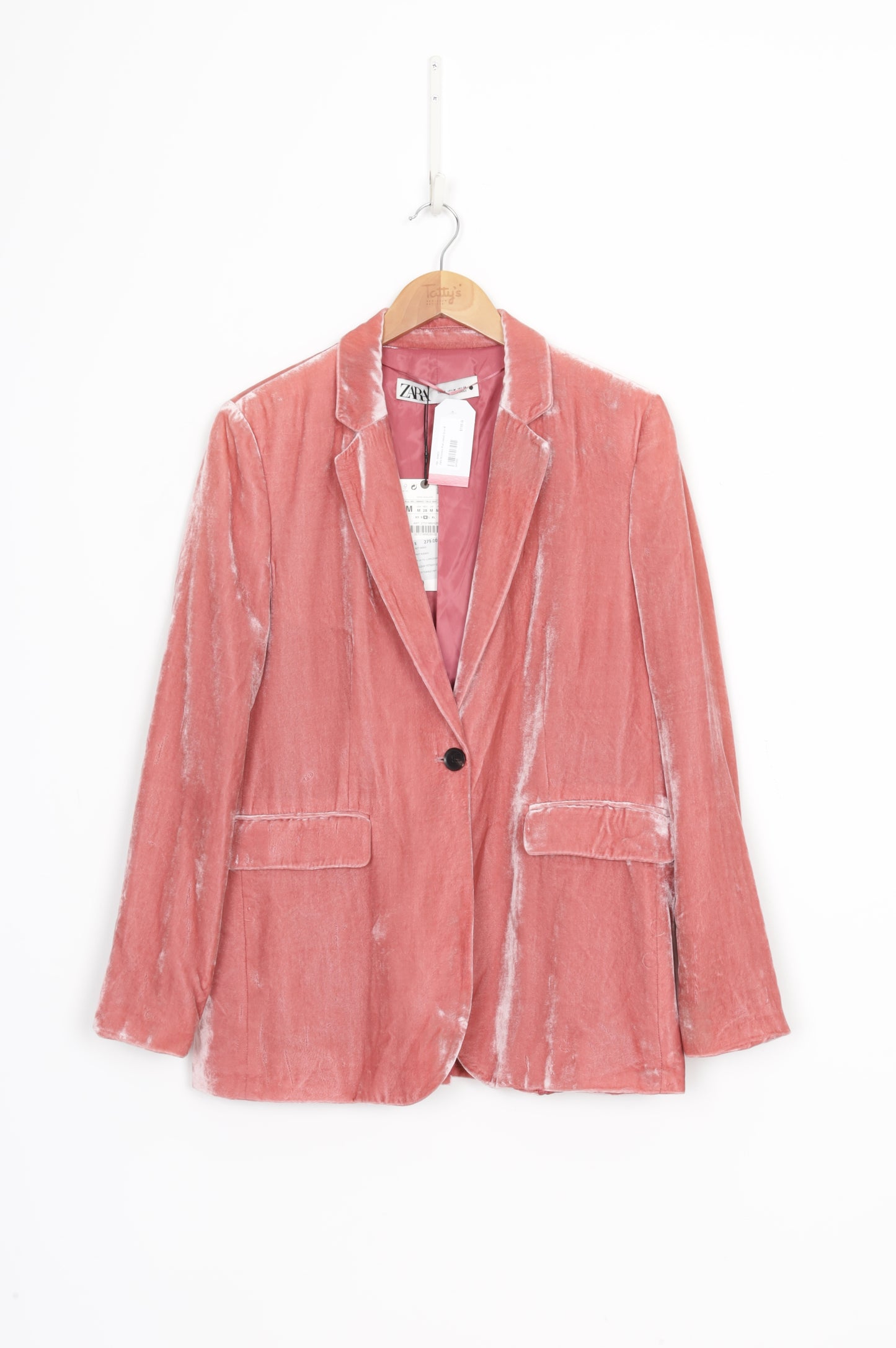 Zara Womens Pink Jacket Size M