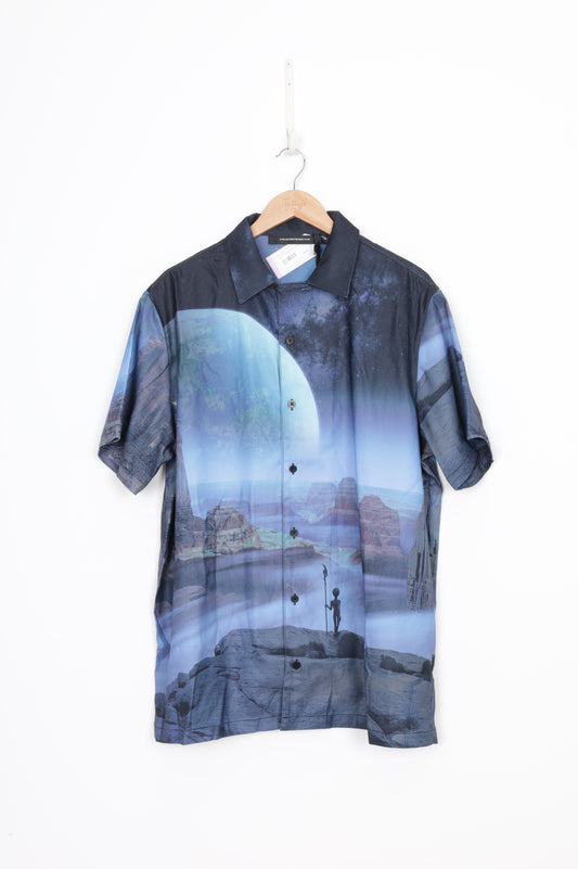 Stolen Girlfriends Club Mens Blue Shirt Size XL