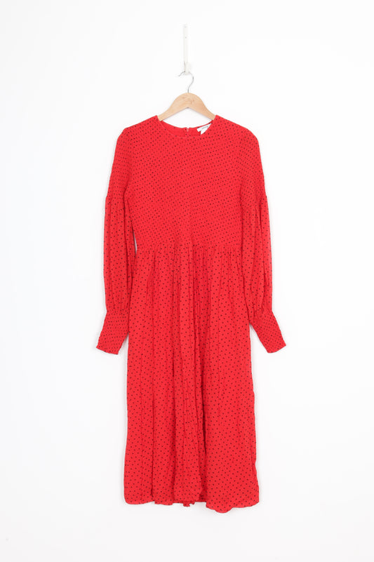 Ganni Womens Red Dress Size 38