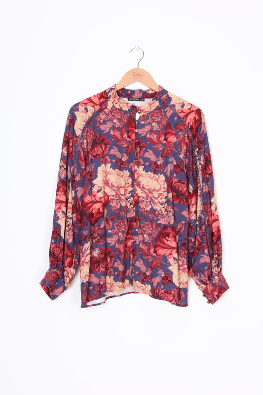 Fate + Becker Womens Blue Shirt Size 12