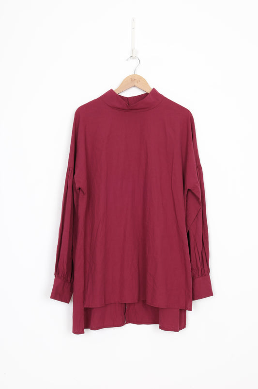 Zanzea Womens Red Shirt Size XXL