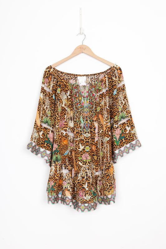 Camilla Womens Brown Dress Size S