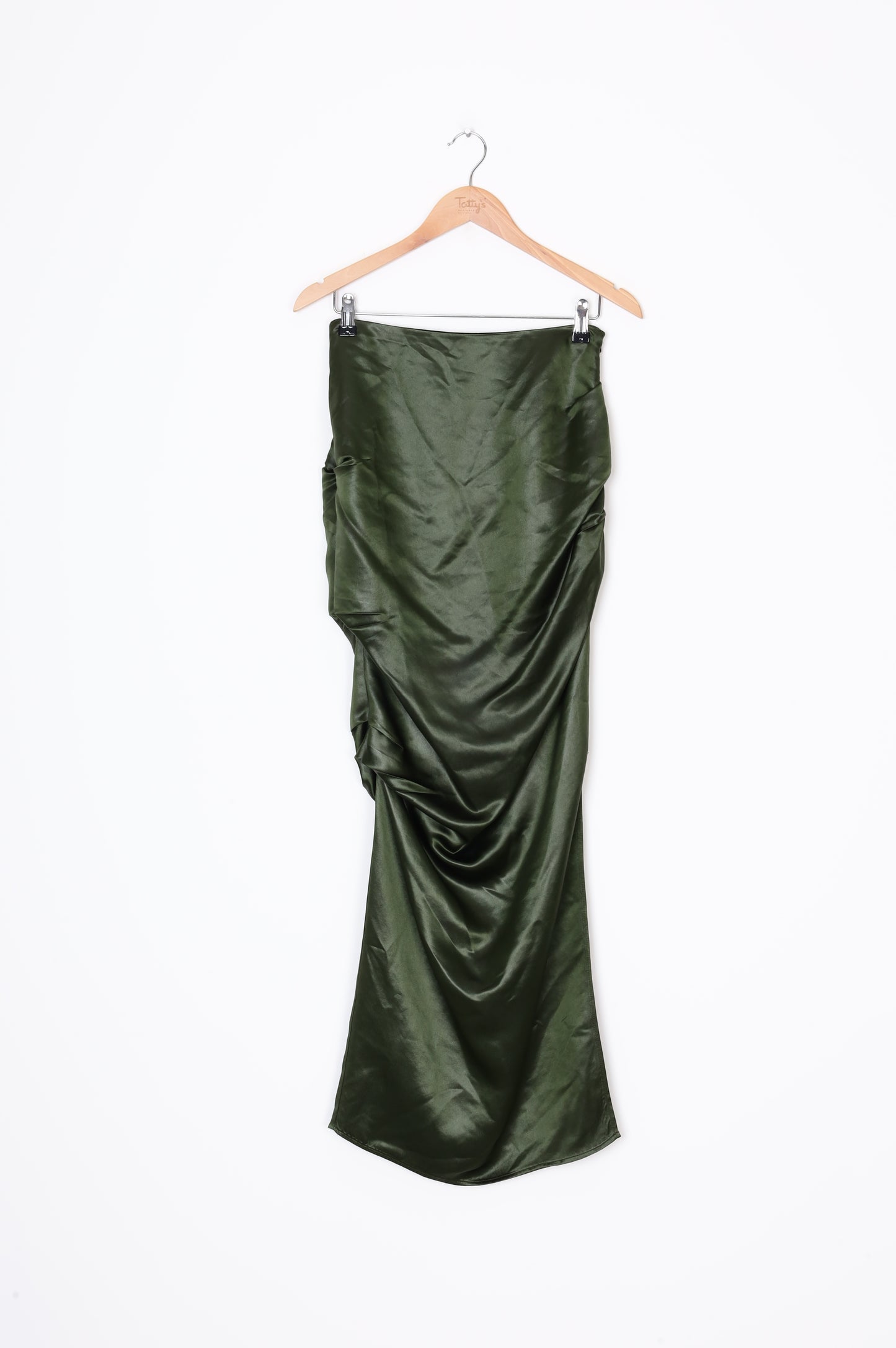 Paris Georgia Womens Green Maxi Skirt Size S