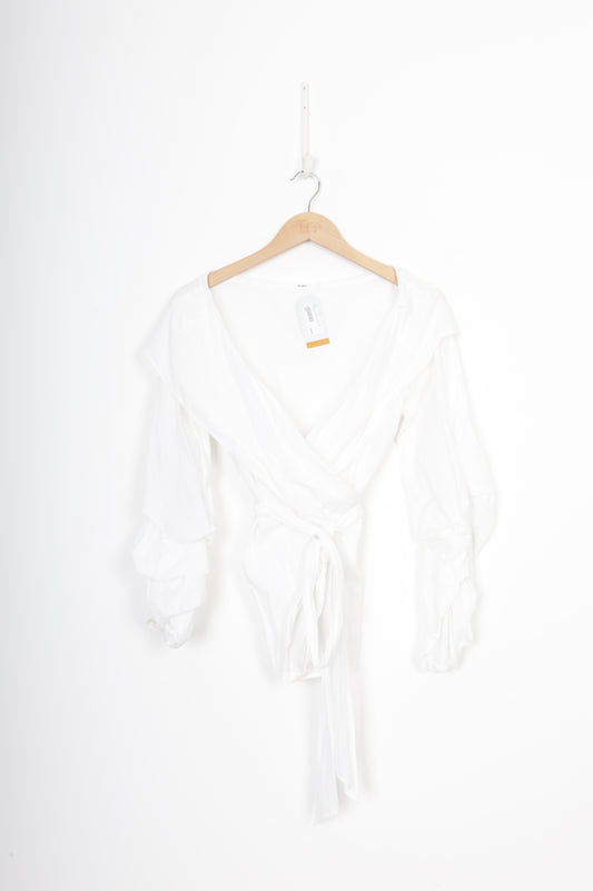 Ruby Womens White Blouse Size 12