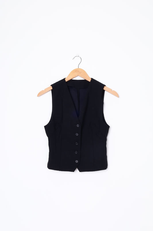 032C Womens Black Vest Size 36