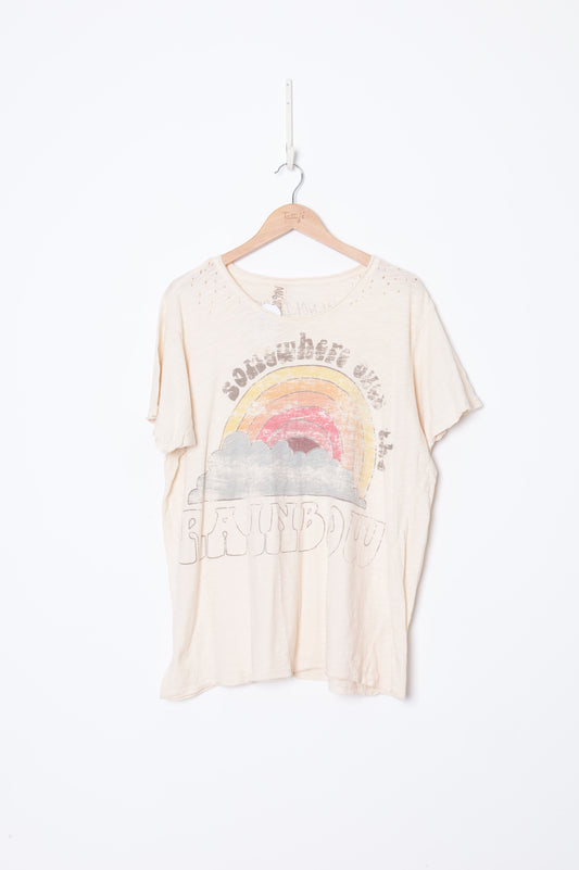 Magnolia Pearl Womens Cream T-shirt Size O/S