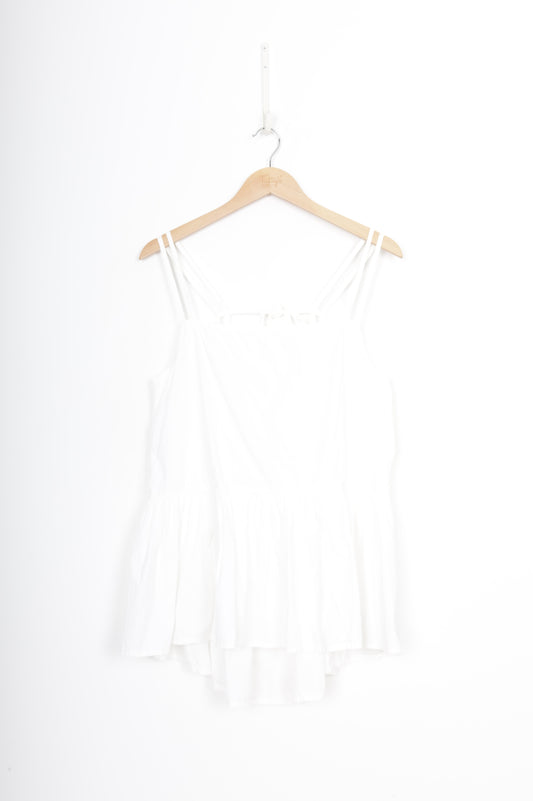 A&C Womens White Top Size M
