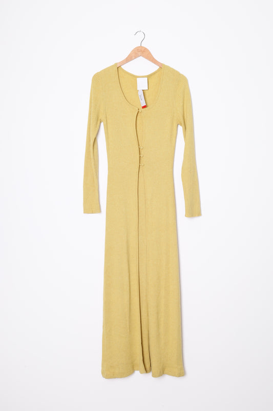 Paris Georgia Womens Yellow Cardigan Size M