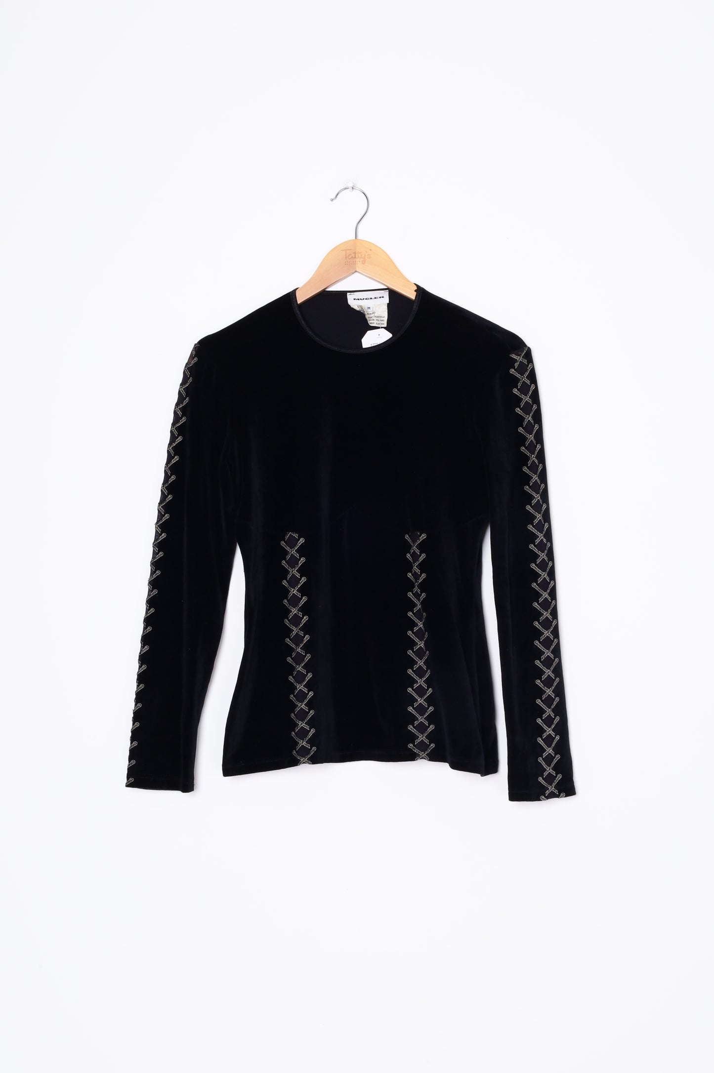 Mugler Womens Black Top Size M