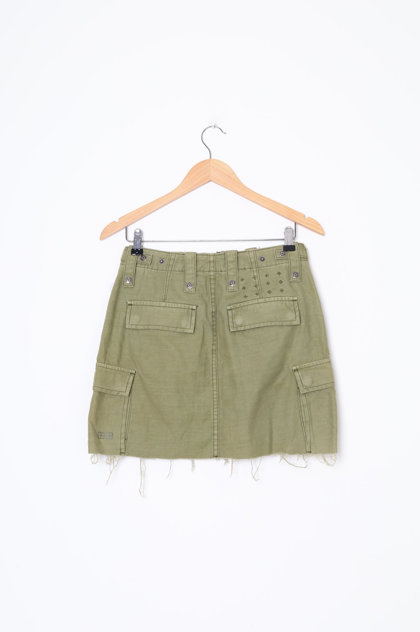 Ksubi Womens Khaki Mini Skirt Size S