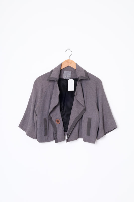 Taylor Womens Grey Jacket Size L