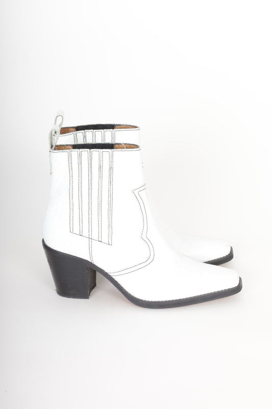 Ganni Womens White Boots  Size EU 39