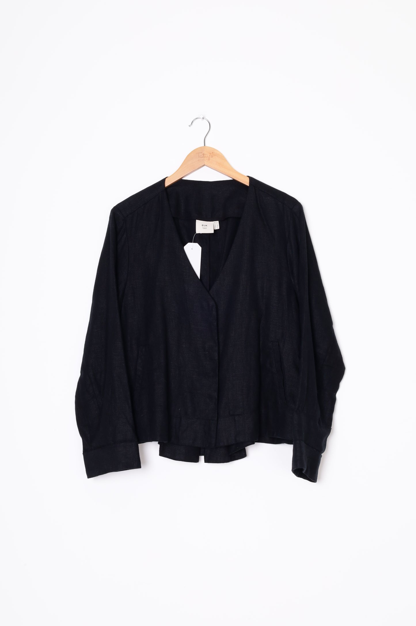 Elk Womens Black Jacket Size 12