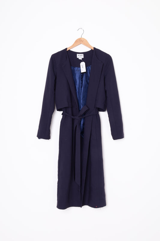 Blak Womens Blue Coat Size 8