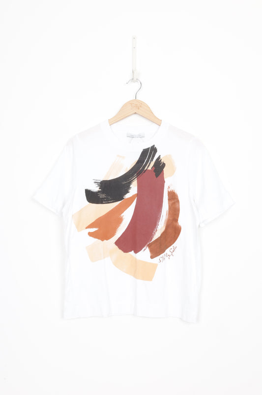 S/B/ by Saba Womens White T-shirt Size M