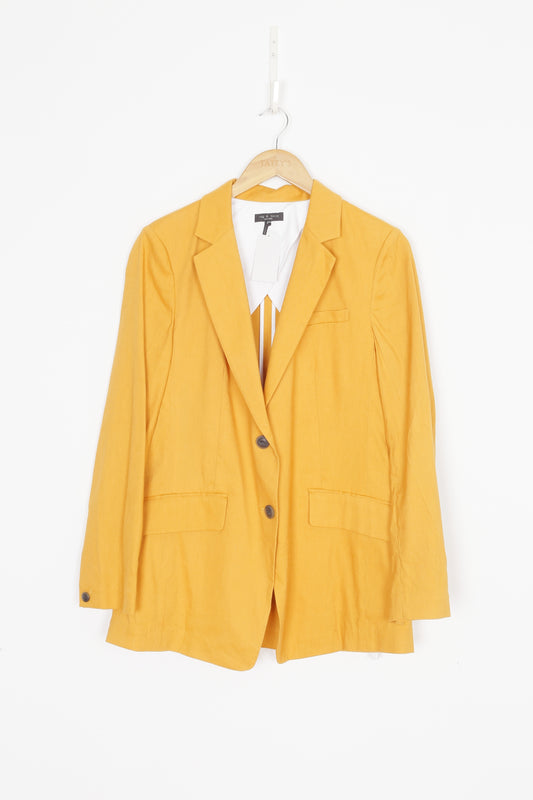 Rag & Bone Womens Orange Blazer Size 8