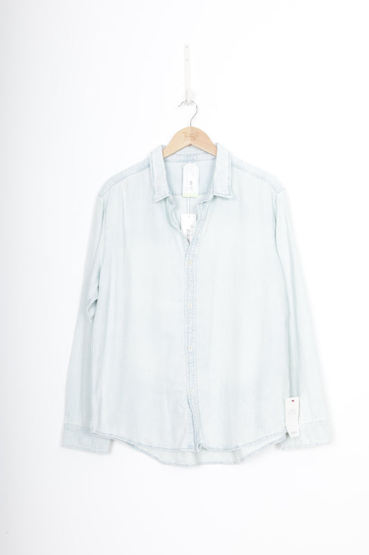 Adriano Goldschmied Womens Blue Shirt Size XL