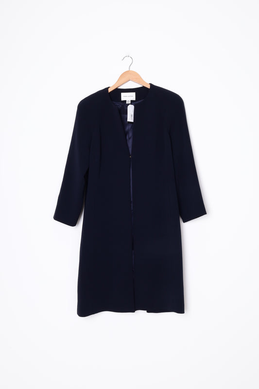 Perri Cutten Womens Blue Coat Size M