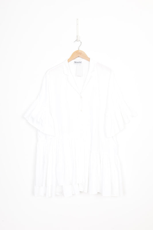 Bohemian Womens White Dress Size XXXL