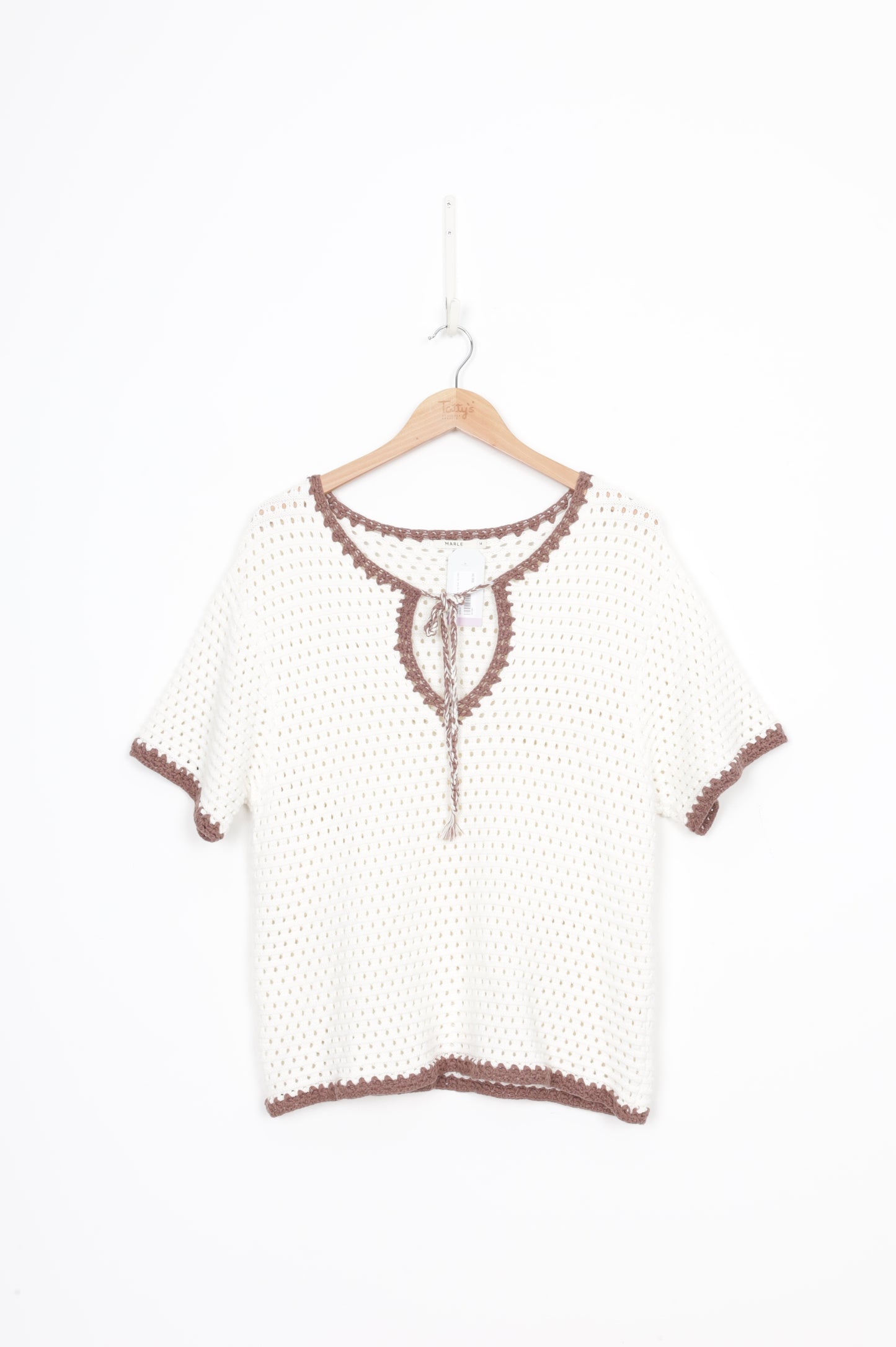 Marle Womens White Top Size 14