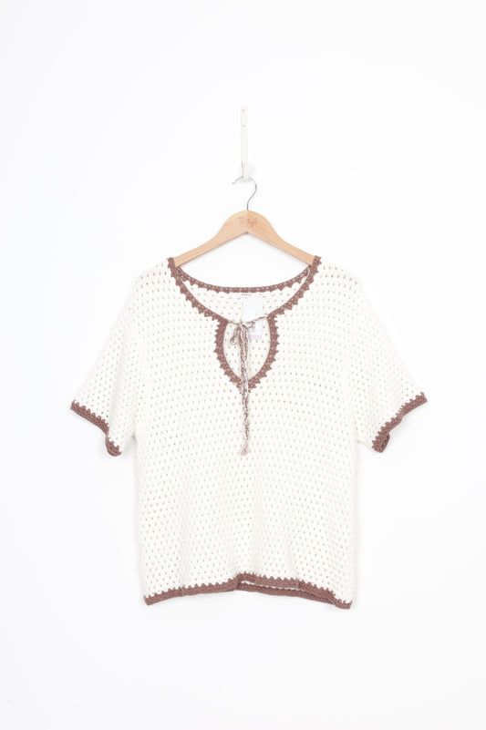 Marle Womens White Top Size 14