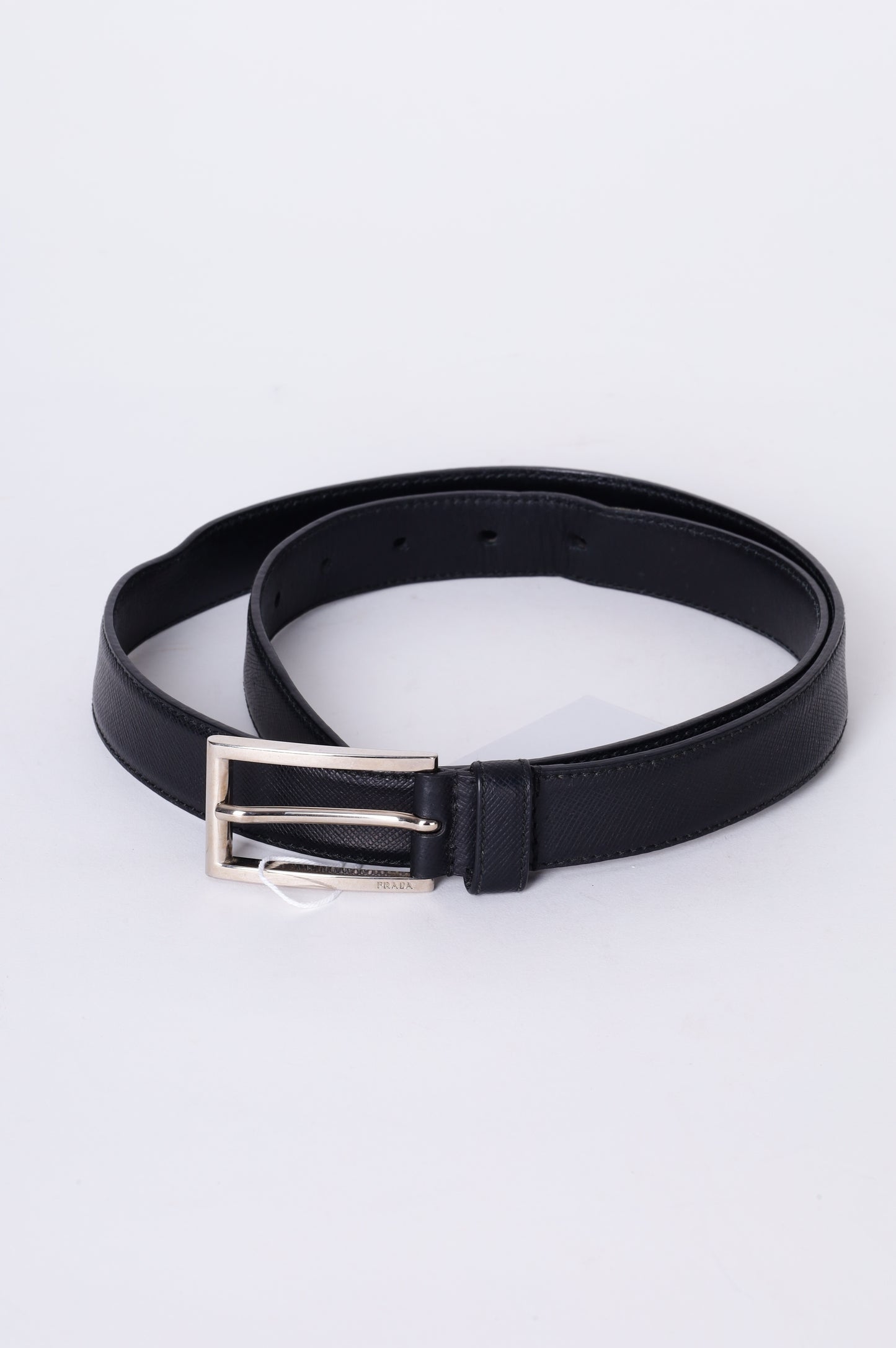 Prada Mens Black Belt Size 36