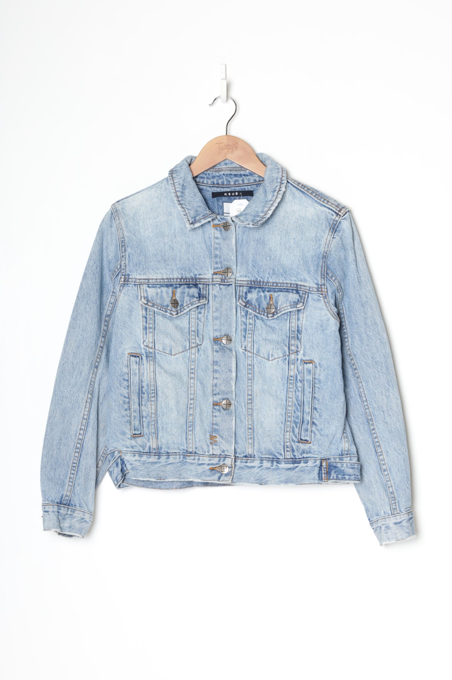 Ksubi Womens Blue Jacket Size L