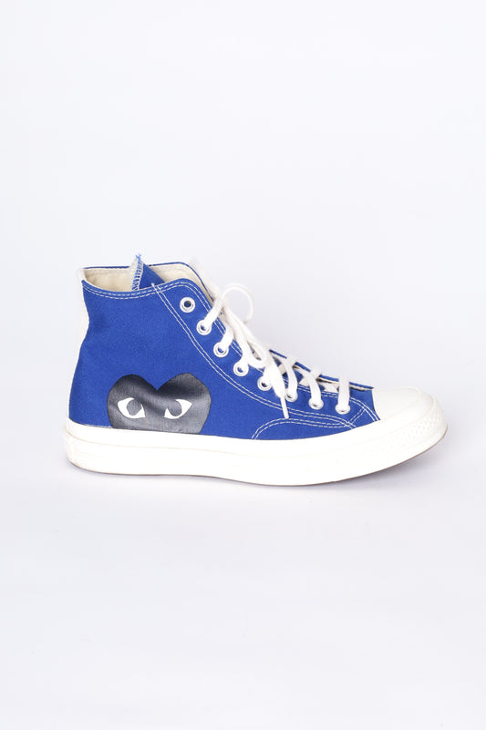 Converse X Comme Des Garcons Mens Blue Sneakers Size EU 40