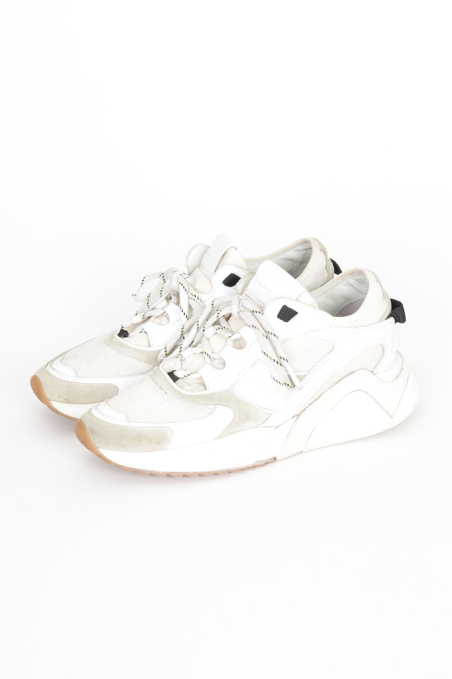 Philippe Model Womens Cream Sneakers Size EU 39