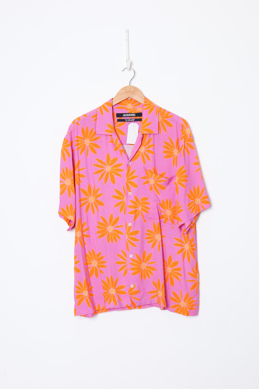 Jacquemus Mens Pink Shirt Size 50