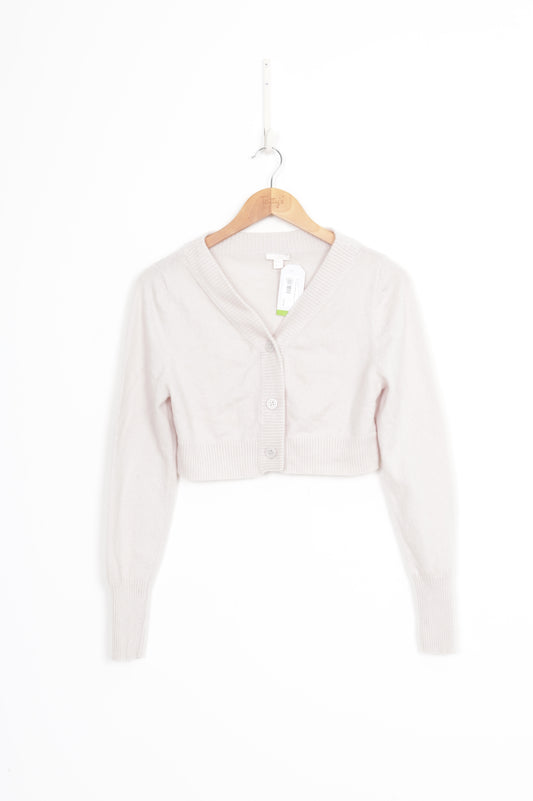 Cos Womens White Cardigan Size S