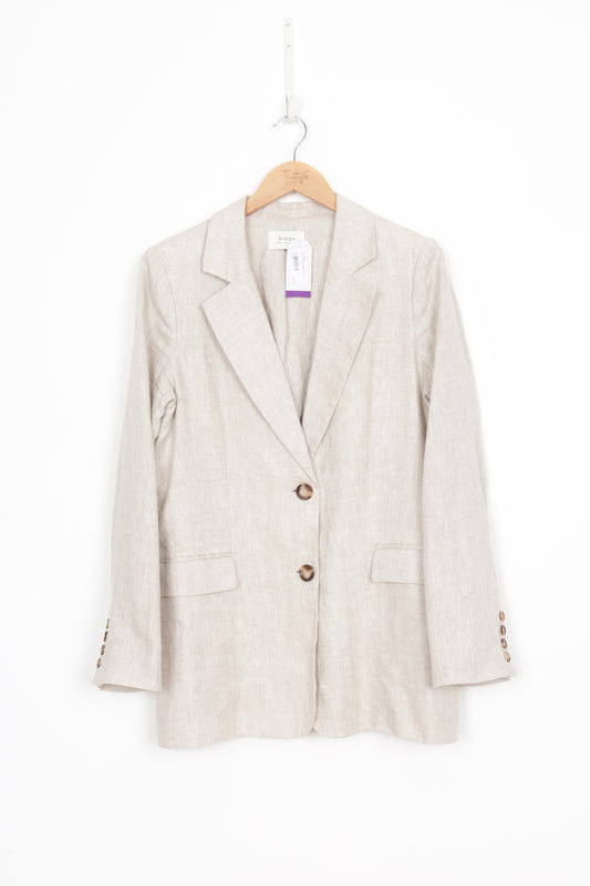 Dissh Womens Beige Blazer Size 10