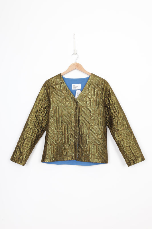 Leon & Harper Womens Metallic Jacket Size S