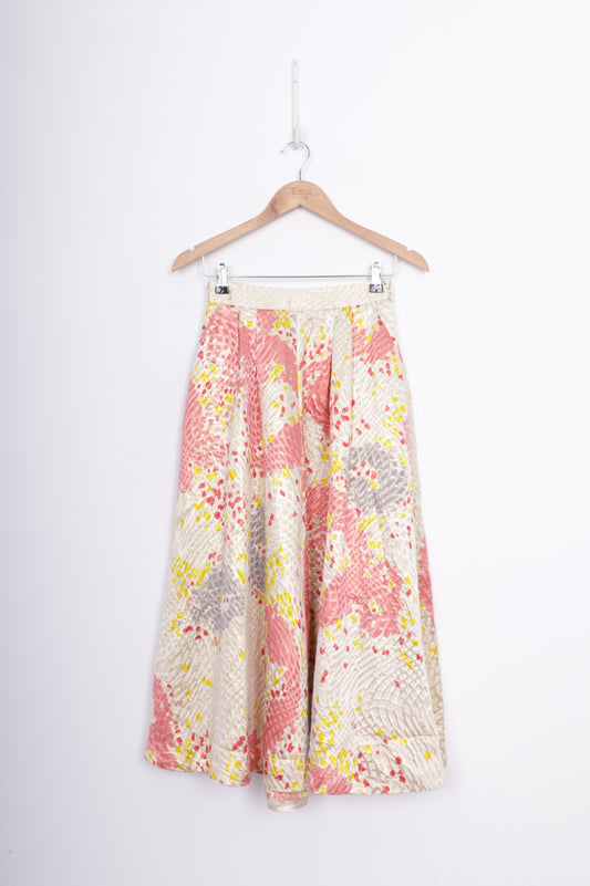 L.K. Bennett Unisex Cream Skirt Size 6
