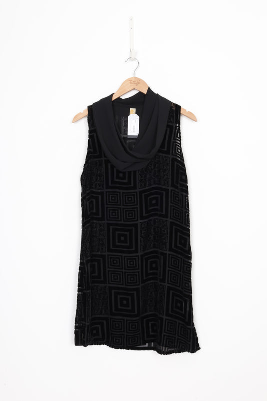 V Luxe Womens Black Dress Size 8
