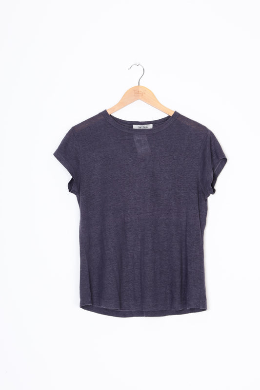 Jac + Jack Womens Blue T-shirt Size S