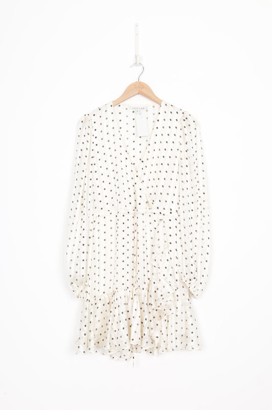 Shona Joy Womens Cream Dress Size 8