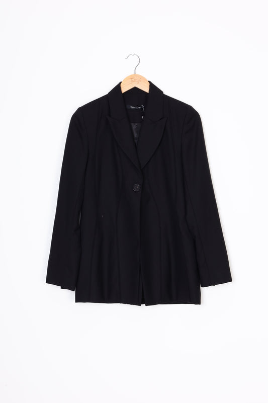 Wynn Hamlyn Womens Black Blazer Size 8