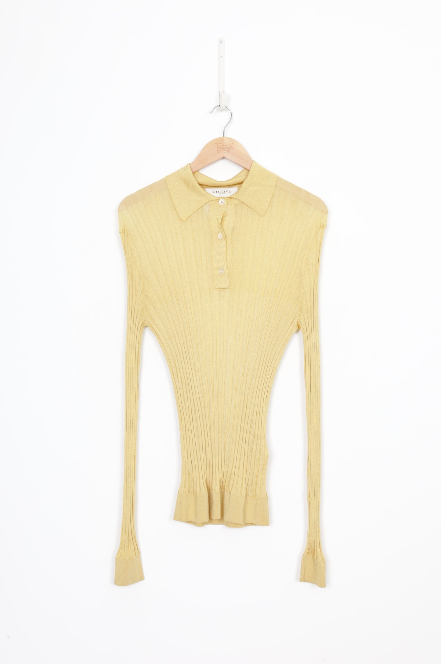 Giuliva Heritage Womens Yellow Top Size L