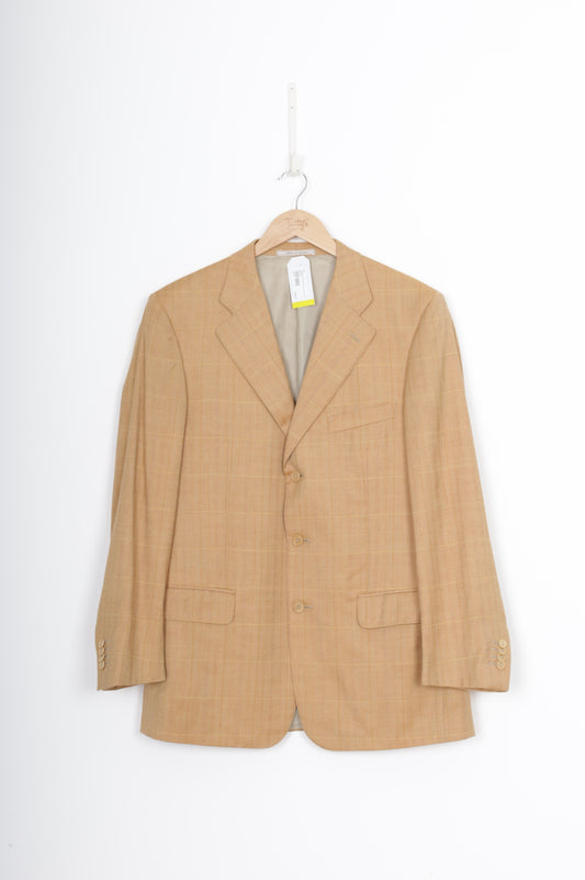 Ermenegildo Zegna Womens Brown Blazer Size 50