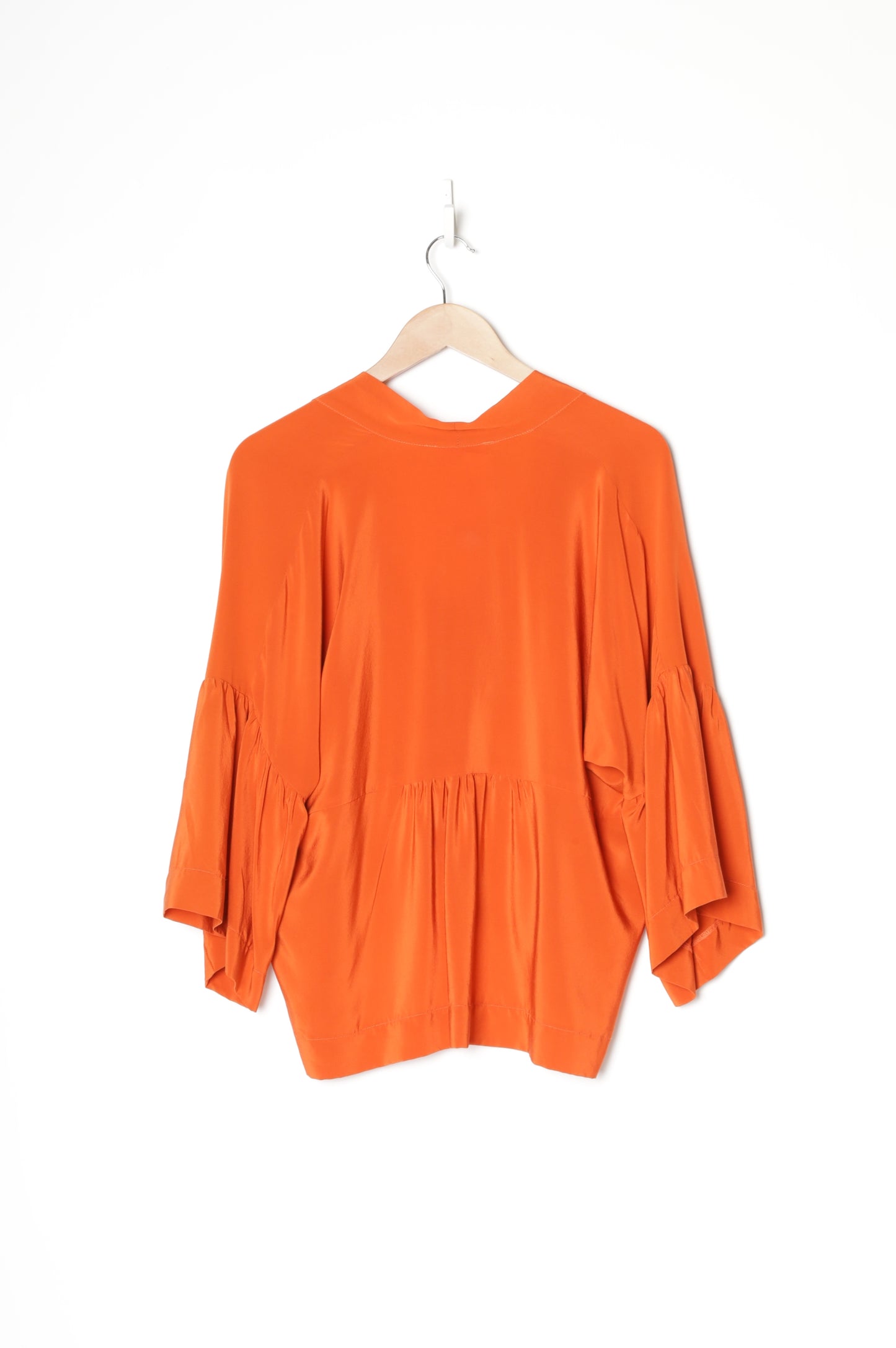 Widdess Womens Orange Blouse Size S
