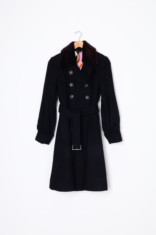 Paul Smith Black Womens Black Coat Size 40