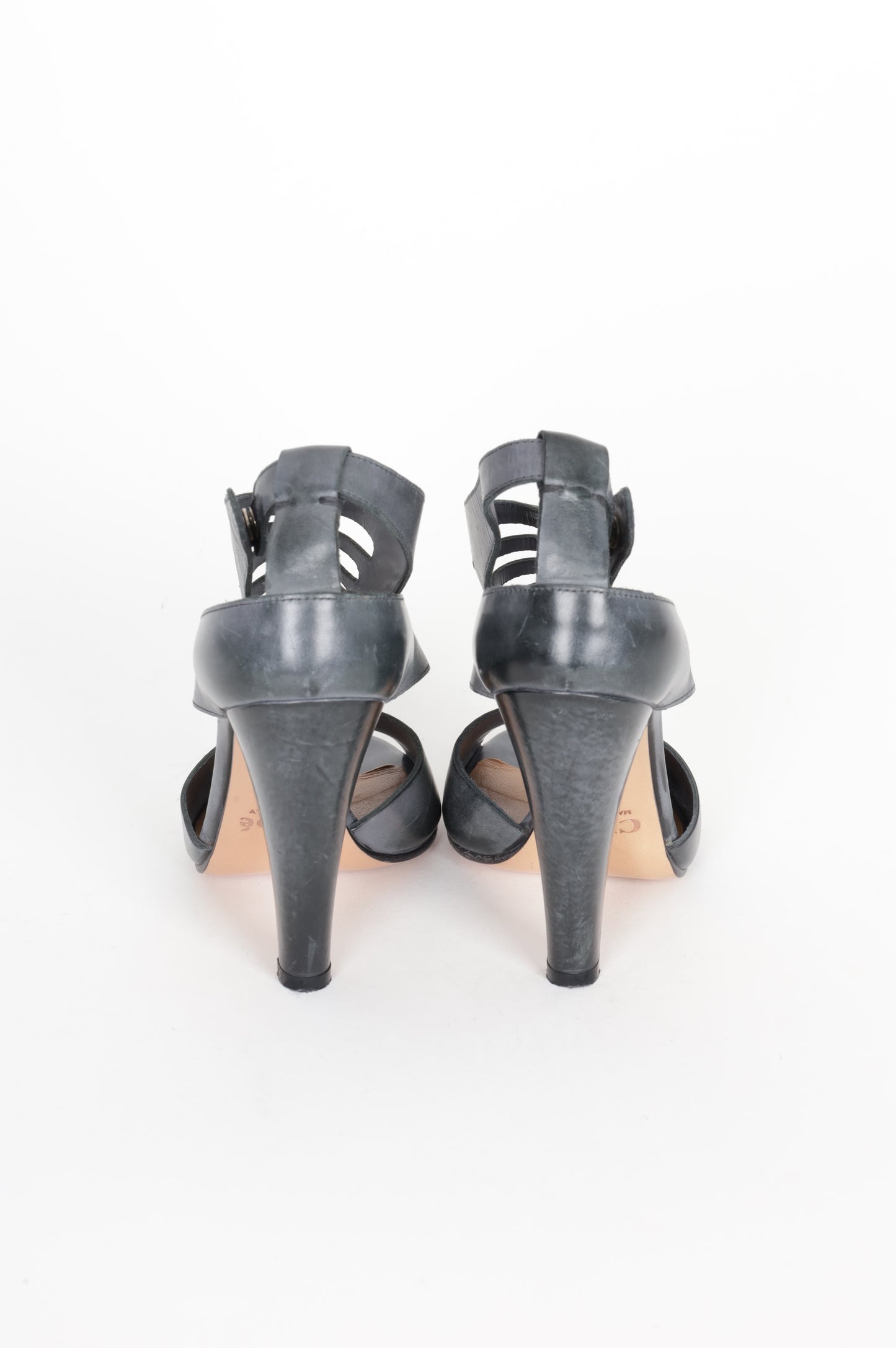 Chloe Womens Grey Heels Size EU 35.5