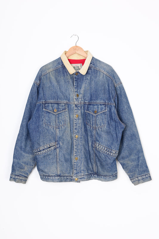 Blue jeans calvin klein sport Mens Blue Jacket Size XL